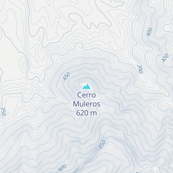 Map of Cerro Muleros