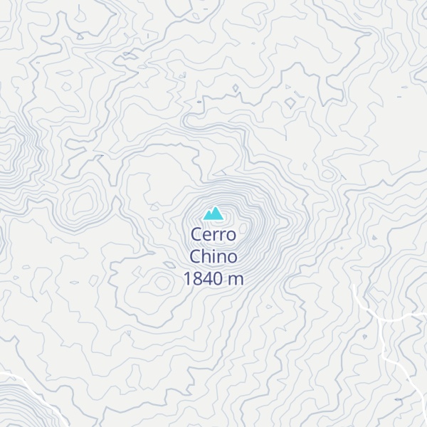 Map of Cerro Chino