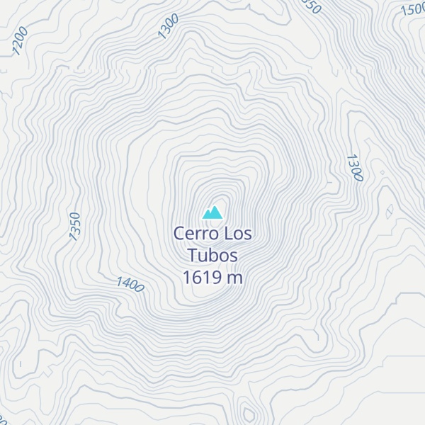 Map of Cerro Los Tubos