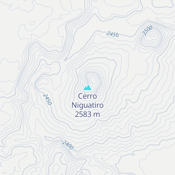 Map of Cerro Niguatiro
