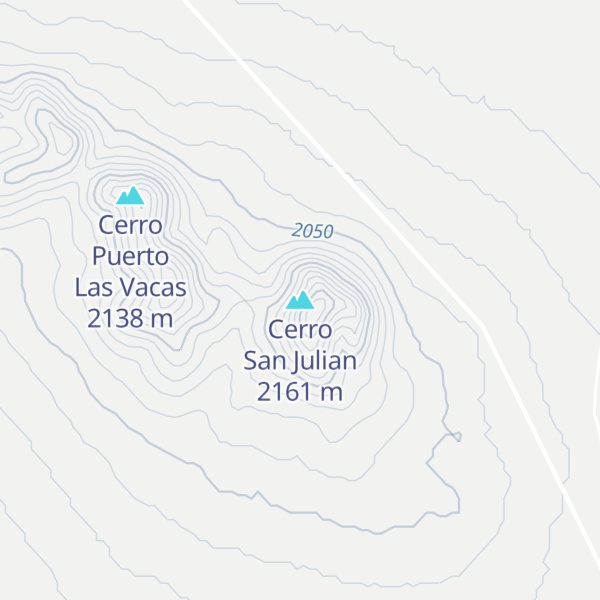 Map of Cerro San Julian