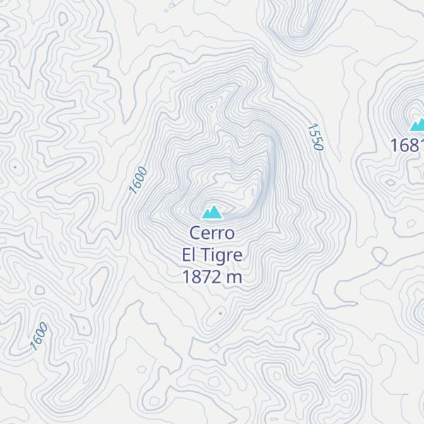 Map of Cerro El Tigre
