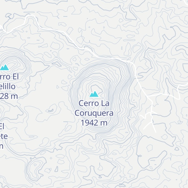 Map of Cerro La Coruquera