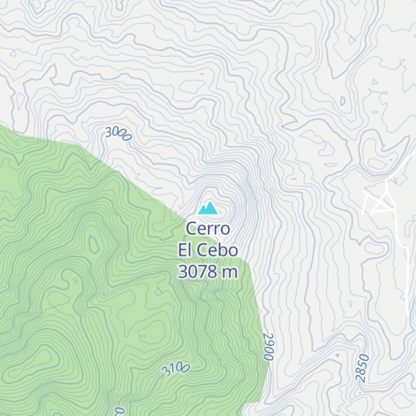 Map of Cerro El Cebo