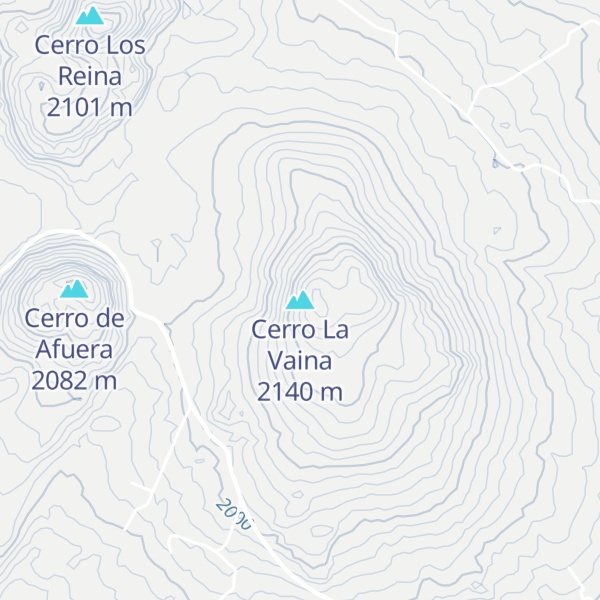 Map of Cerro La Vaina
