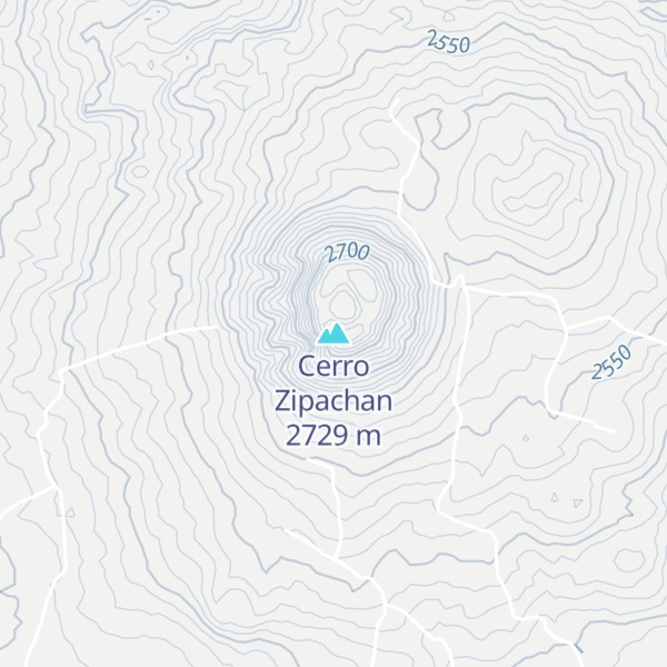 Map of Cerro Zipachan