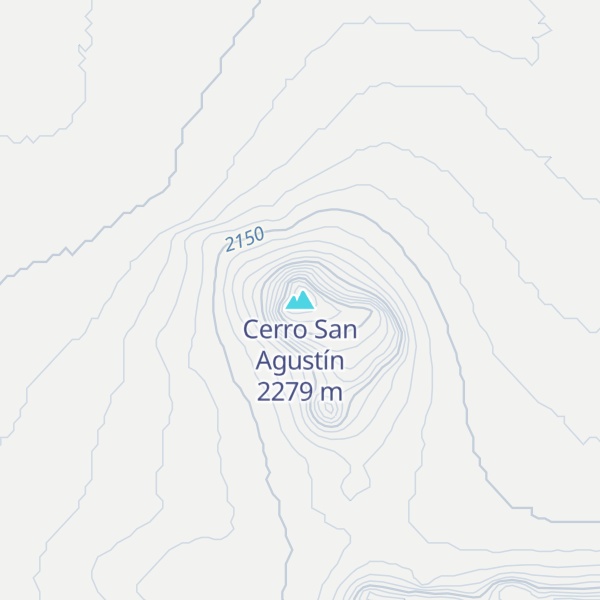 Map of Cerro San Agustín