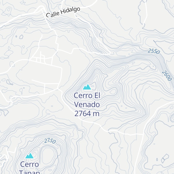 Map of Cerro El Venado