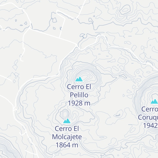 Map of Cerro El Pelillo