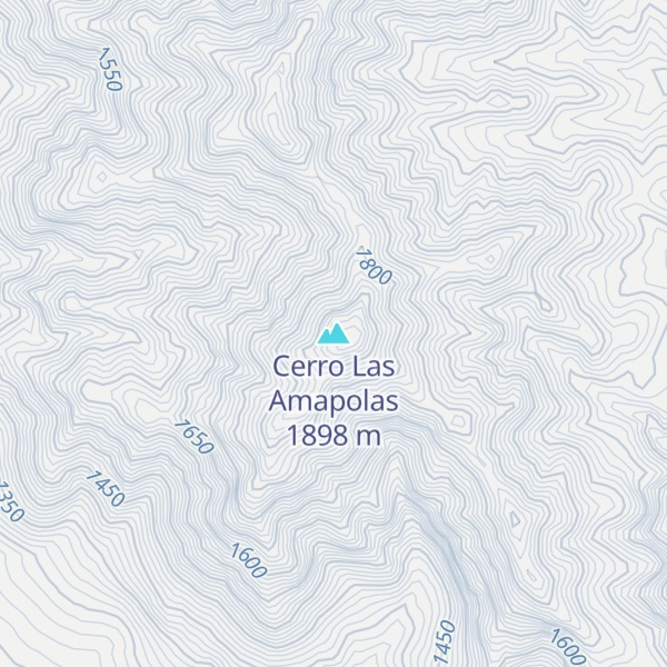 Map of Cerro Las Amapolas