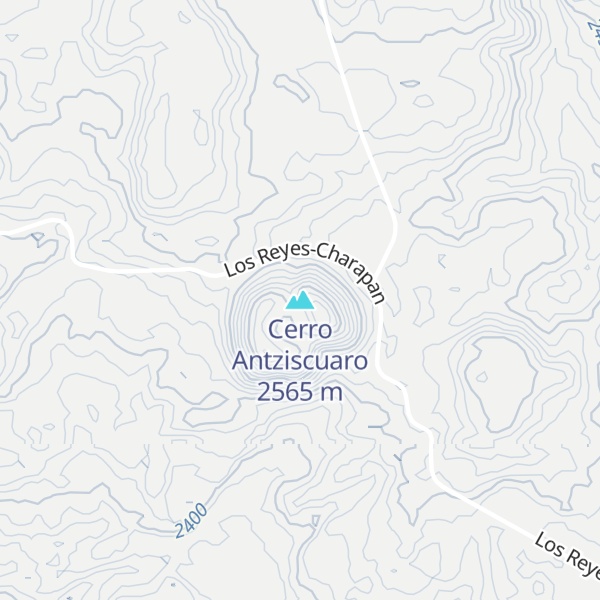 Map of Cerro Antziscuaro