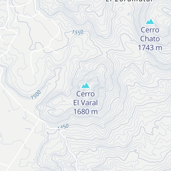 Map of Cerro El Varal