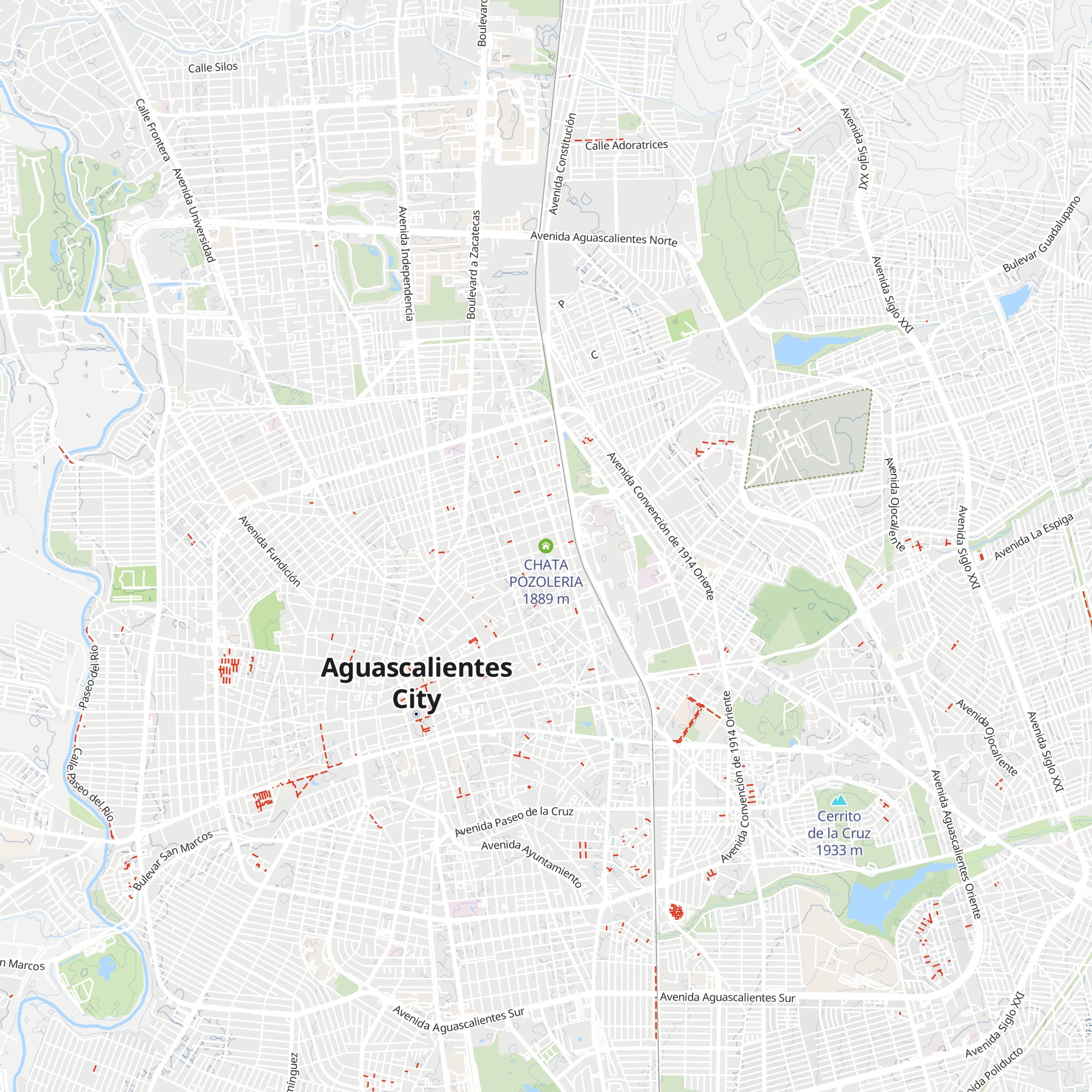 CHATA POZOLERIA map