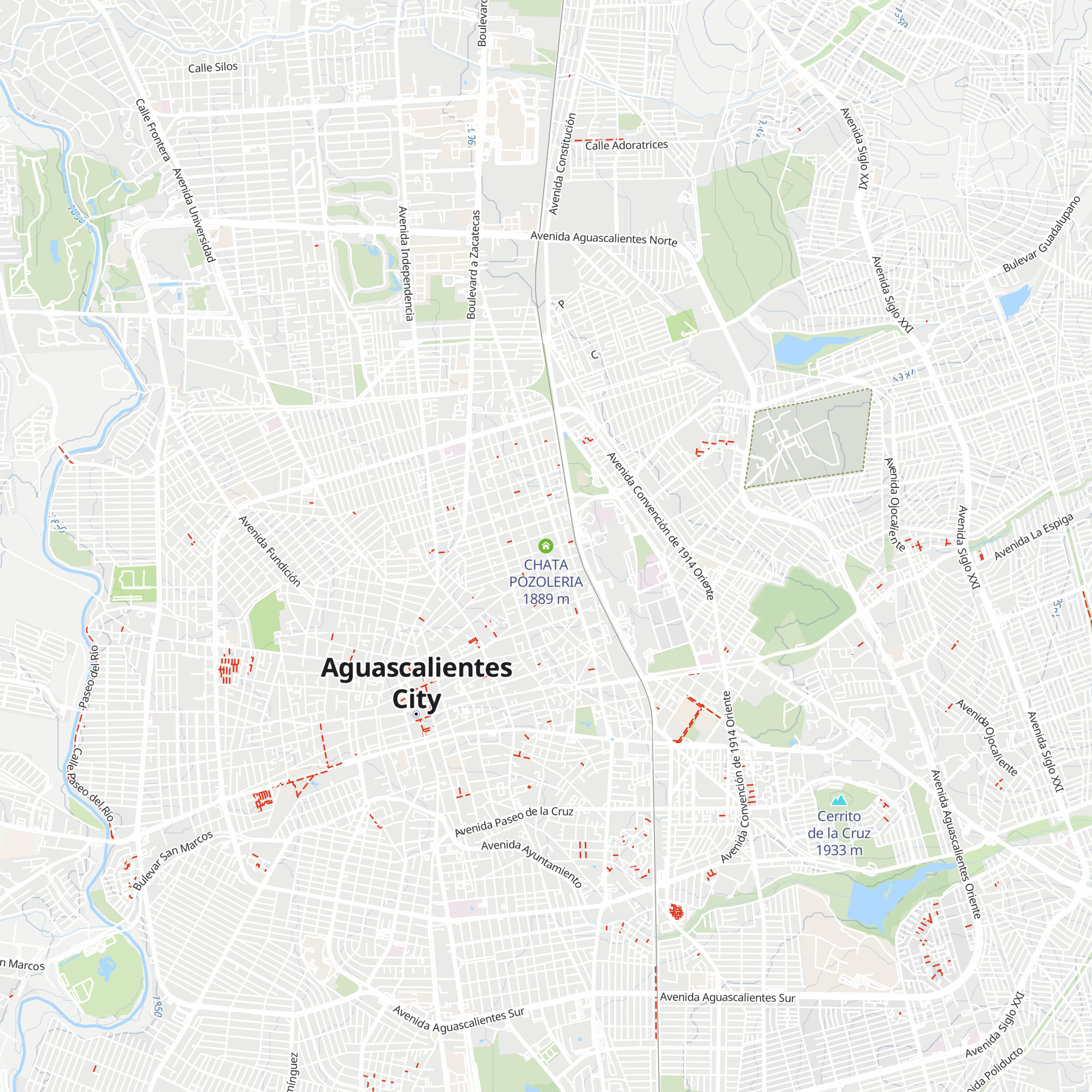 CHATA POZOLERIA map