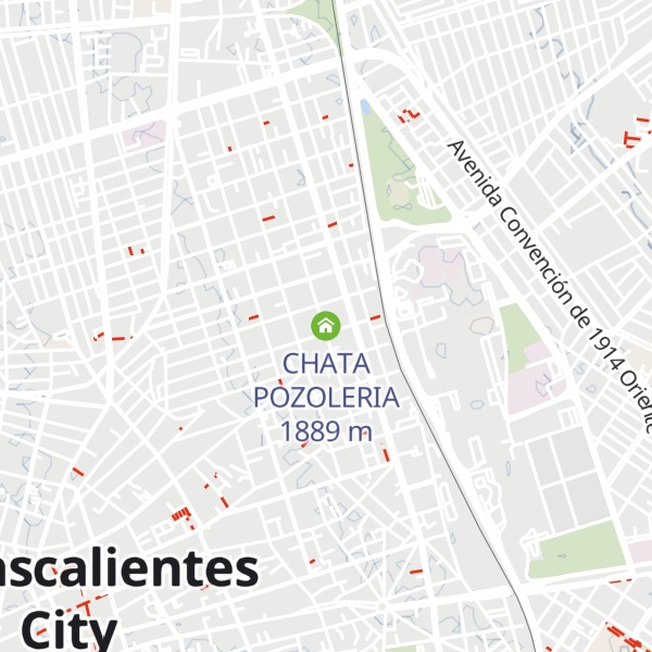 Map of CHATA POZOLERIA