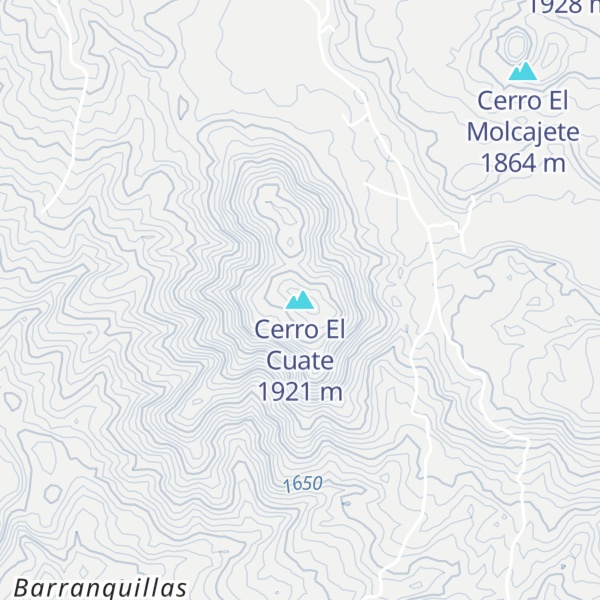Map of Cerro El Cuate
