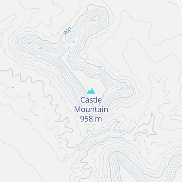 Map of Castle Mountain