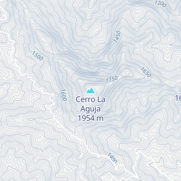 Map of Cerro La Aguja