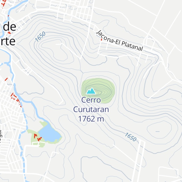 Map of Cerro Curutaran