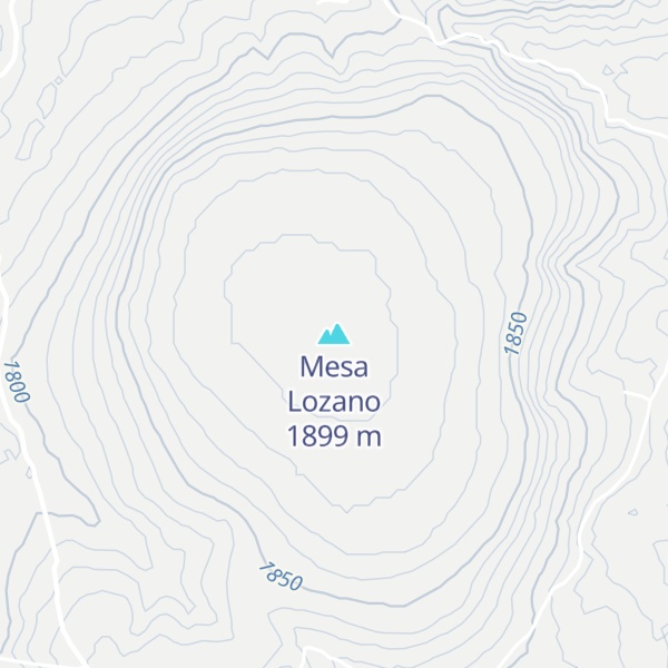 Map of Mesa Lozano