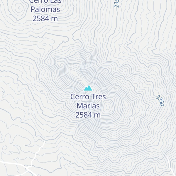 Map of Cerro Tres Marias