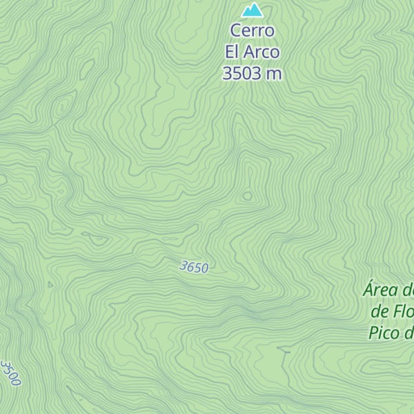 Map of Cerro Tancitaro