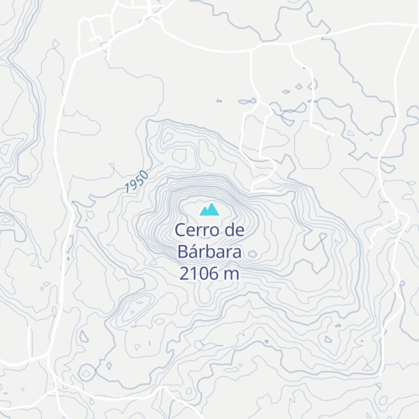Map of Cerro de Bárbara