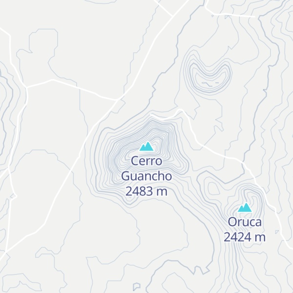 Map of Cerro Guancho