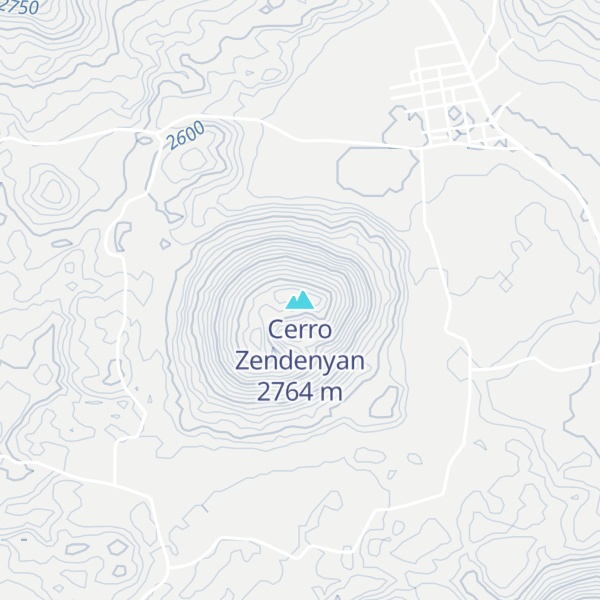 Map of Cerro Zendenyan