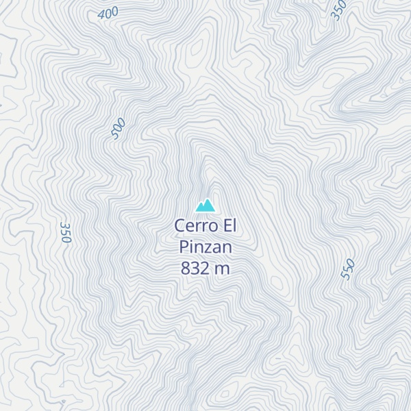 Map of Cerro El Pinzan
