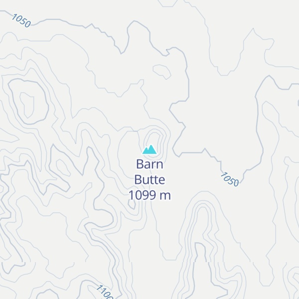 Map of Barn Butte