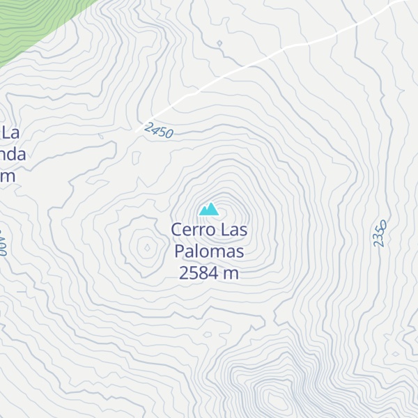 Map of Cerro Las Palomas