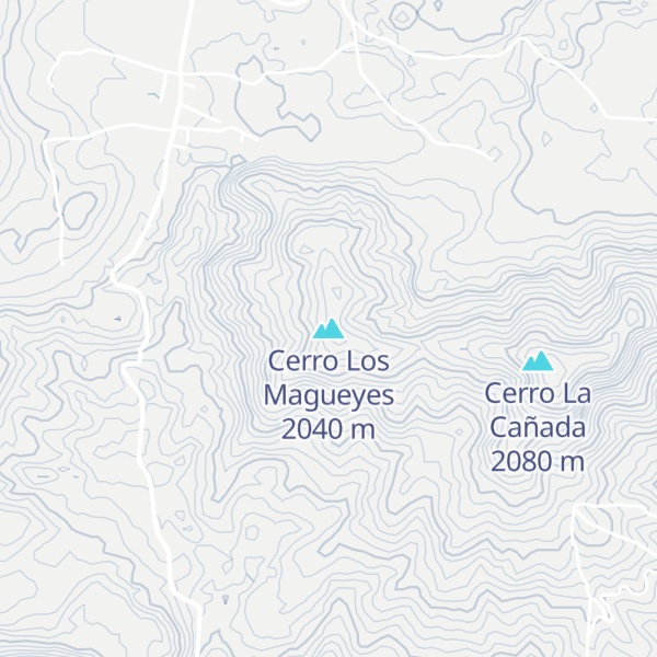 Map of Cerro Los Magueyes
