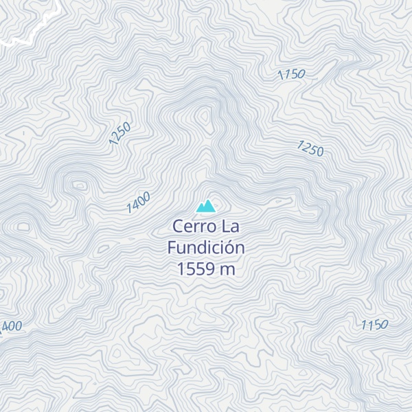 Map of Cerro La Fundición