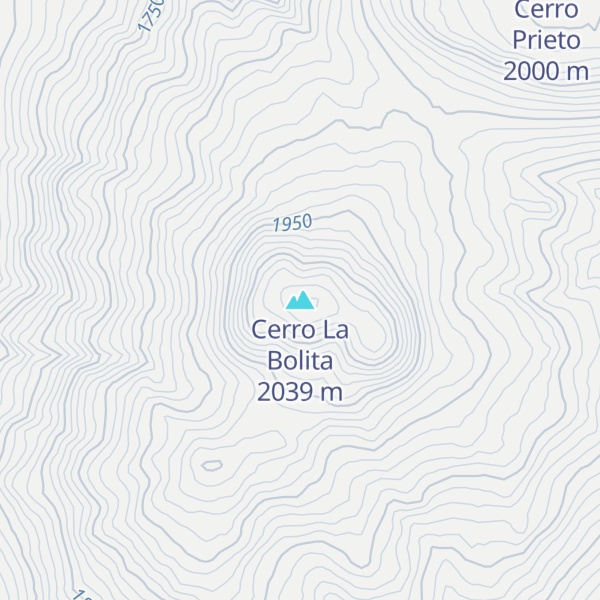 Map of Cerro La Bolita