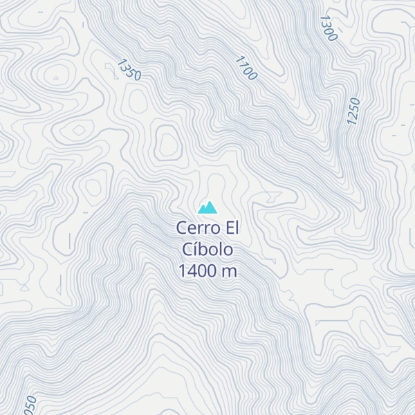 Map of Cerro El Cíbolo