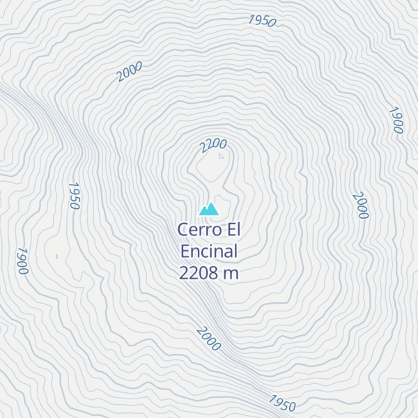 Map of Cerro El Encinal
