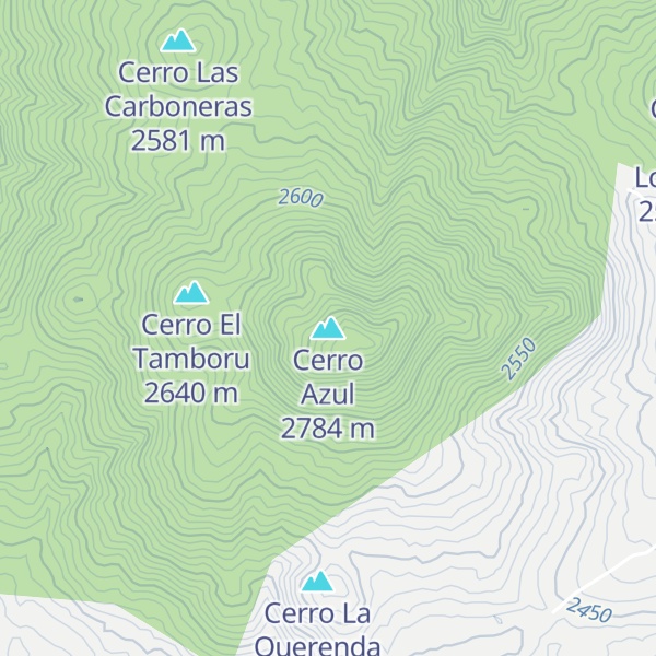 Map of Cerro Azul