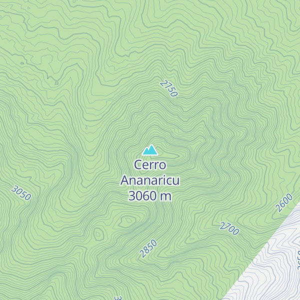Map of Cerro Ananaricu