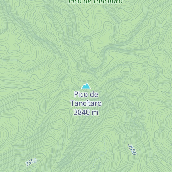 Map of Pico de Tancítaro