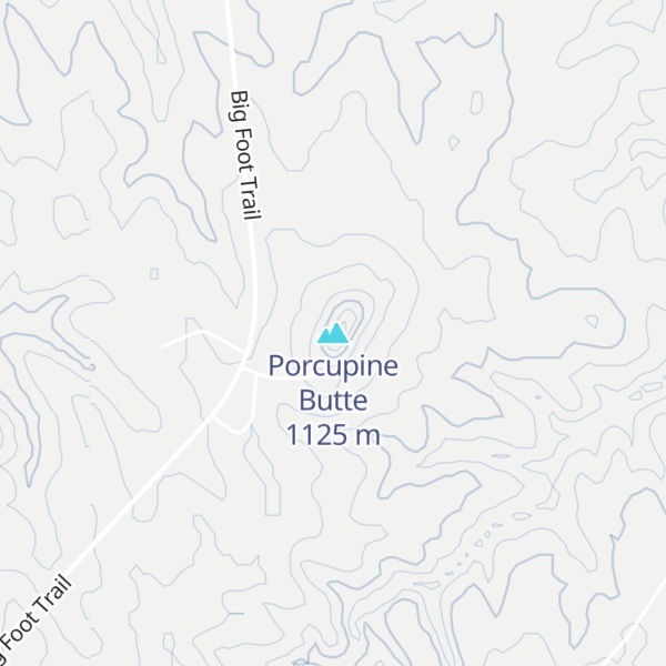 Map of Porcupine Butte