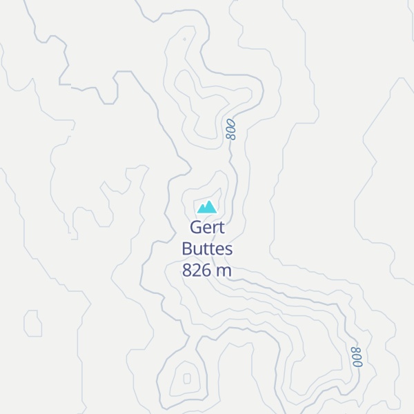 Map of Gert Buttes