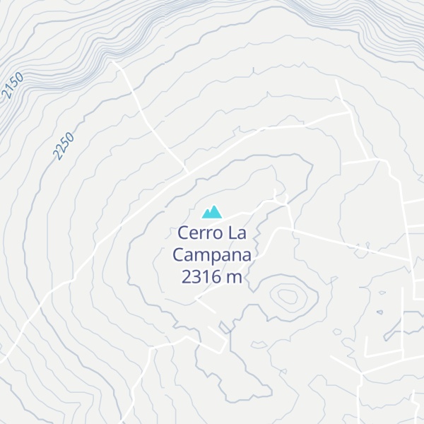 Map of Cerro La Campana