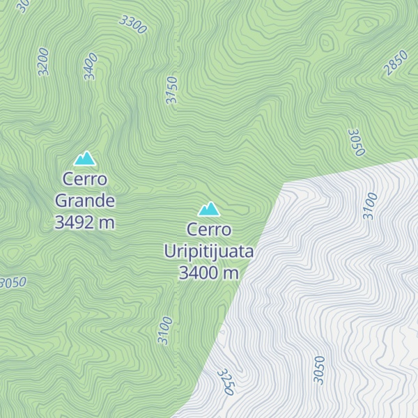 Map of Cerro Uripitijuata