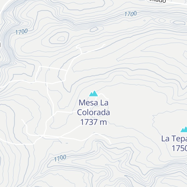 Map of Mesa La Colorada