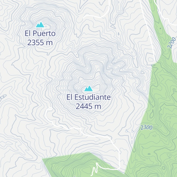 Map of El Estudiante
