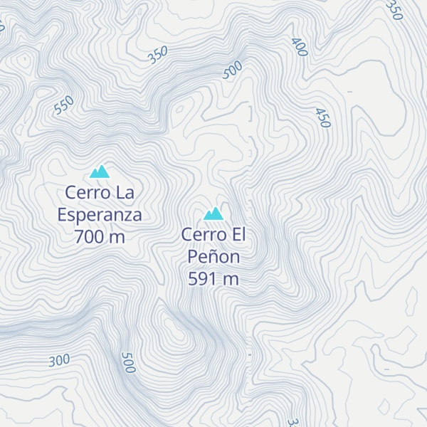 Map of Cerro El Peñon