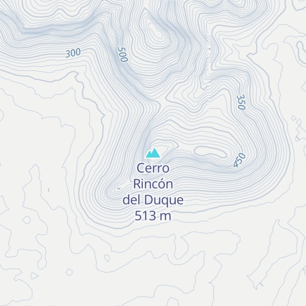 Map of Cerro Rincón del Duque