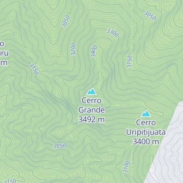 Map of Cerro Grande