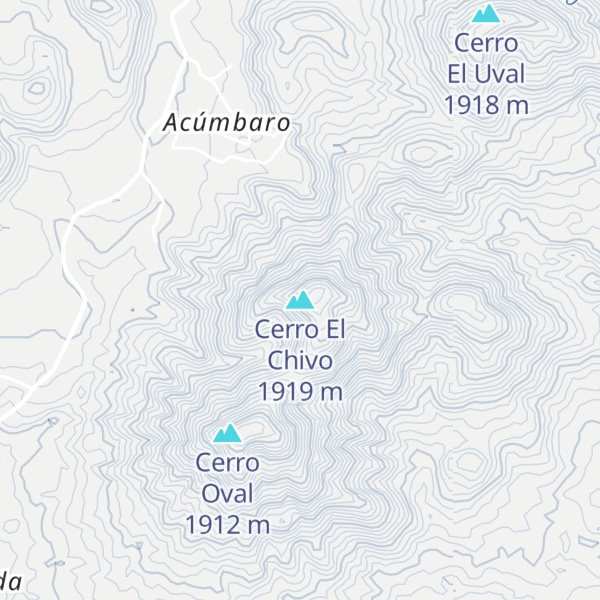 Map of Cerro El Chivo